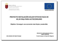 Imagen de PROYECTO DE INSTALACION SOLAR FOTOVOLTAICA DE 65,34 KWp PARA AUTOCONSUMO